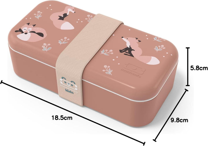 monbento - Brotdose Kinder MB Foodie Fox - Fuchs - Bento Box Kinder Made in France - Ideal für Mitta