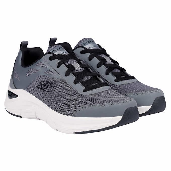Skechers 42 EU Grau Weiss, 42 EU Grau Weiß