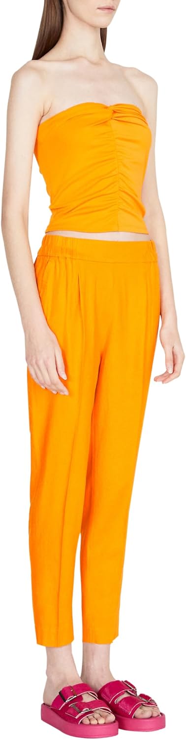 Sisley Womens Trousers 484QLF00S Pants, Orange 3Z9, 42