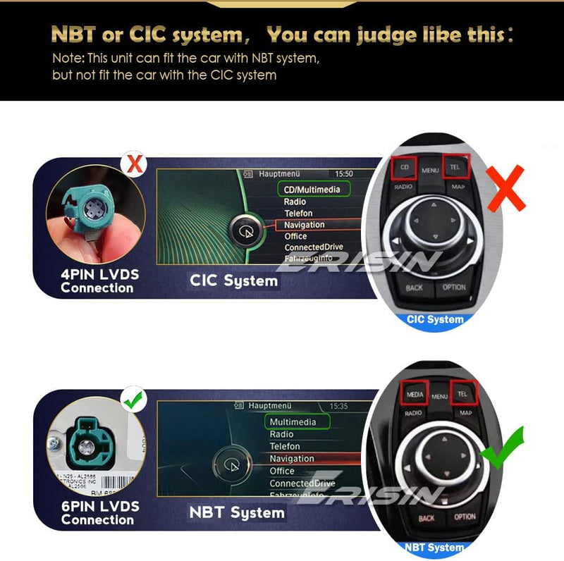 8 Core Android 12 Autoradio Navigator für BMW X1 F48 NBT Unterstützung GPS Wireless Carplay Android