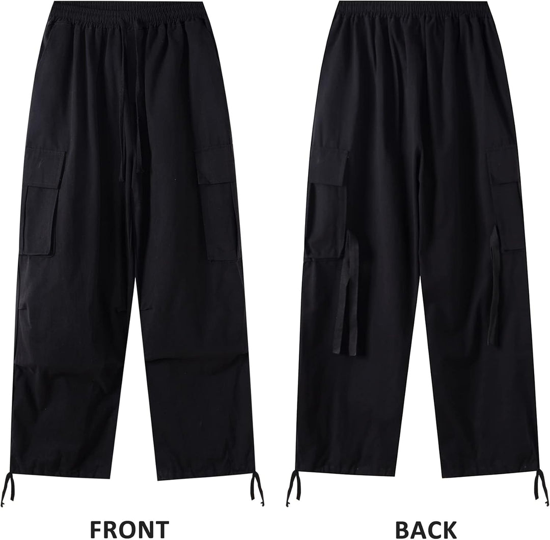 Linsennia Parachute Pants Y2k Cargohose Damen Baggy Hose Mädchen Weite Cargo Pants High Waist Street