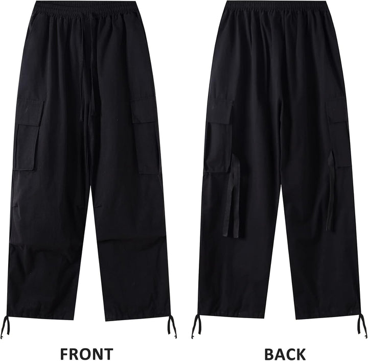 Linsennia Parachute Pants Y2k Cargohose Damen Baggy Hose Mädchen Weite Cargo Pants High Waist Street