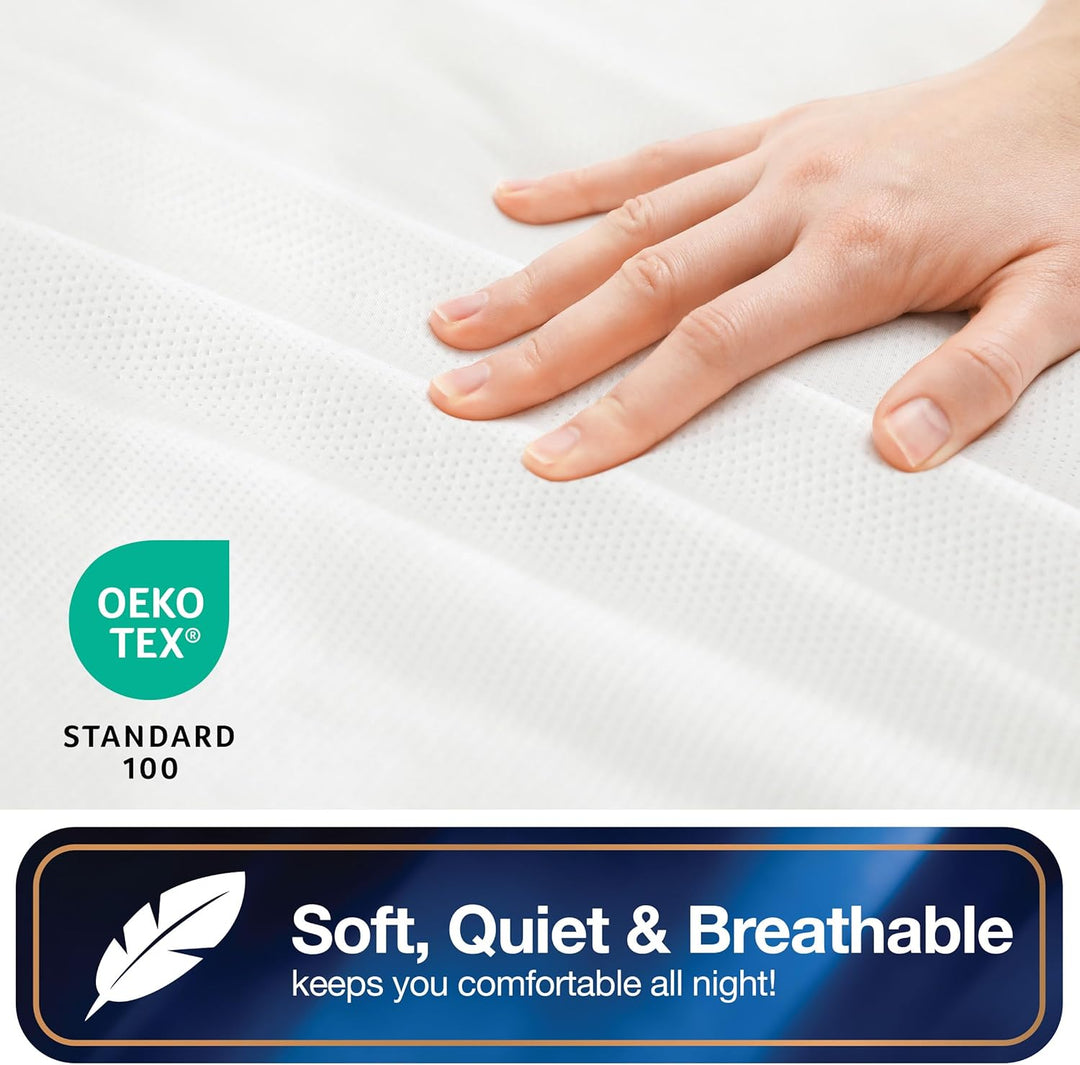 Original Bed Bug Blocker Matratzenbezug mit Reissverschluss, King-Size, Weiss, King