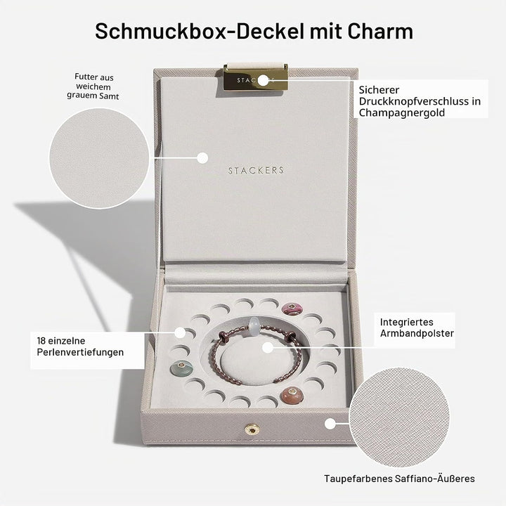 Stackers Schmuckkästchen für Armbänder, 2 Stück taupe