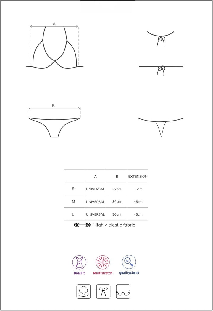 Selente Love & Fun Damen Bikini/Badeanzug/Monokini in verführerischem Design S Bikini Coral mit Büge
