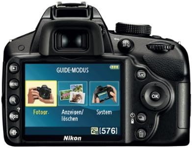 Nikon D3200 SLR-Digitalkamera (24 Megapixel, 7,4 cm (2,9 Zoll) Display, Live View, Full-HD) Kit inkl