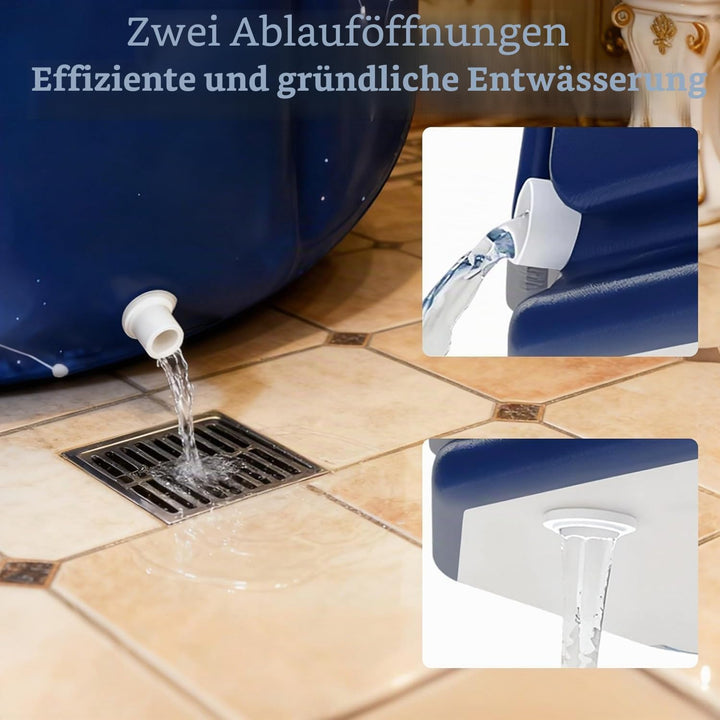 Simcat Tragbare faltbare Badewanne, Eisbadewanne für Kaltwassertherapie, Training, Badezimmer, freis
