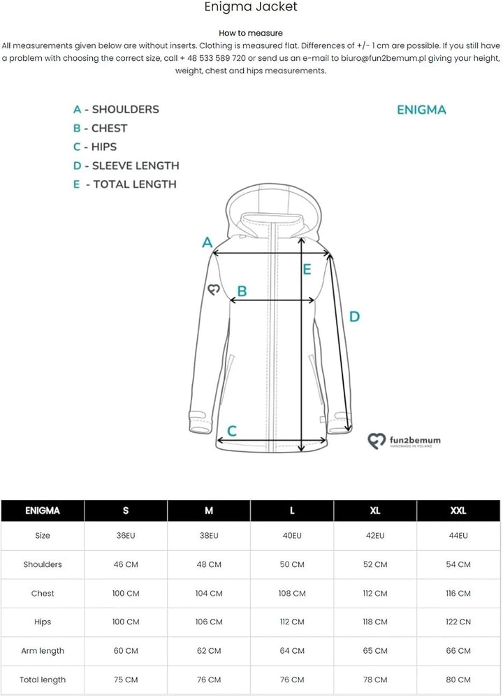 fun2bemum Enigma 5in1 BACK/FRONT Softshell Jacke,Tragejacke, Babytragejacke,Schwangerschaftsjacke XL