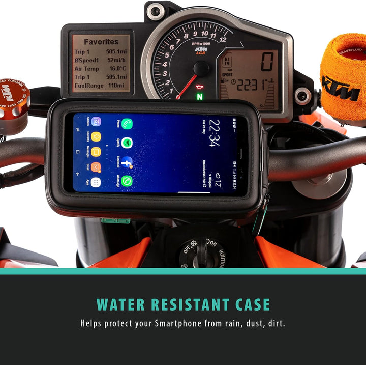 Ultimateaddons Universelle weiche, Wasserabweisende Halterung für Handys bis zu 16 cm (6,3 Zoll).