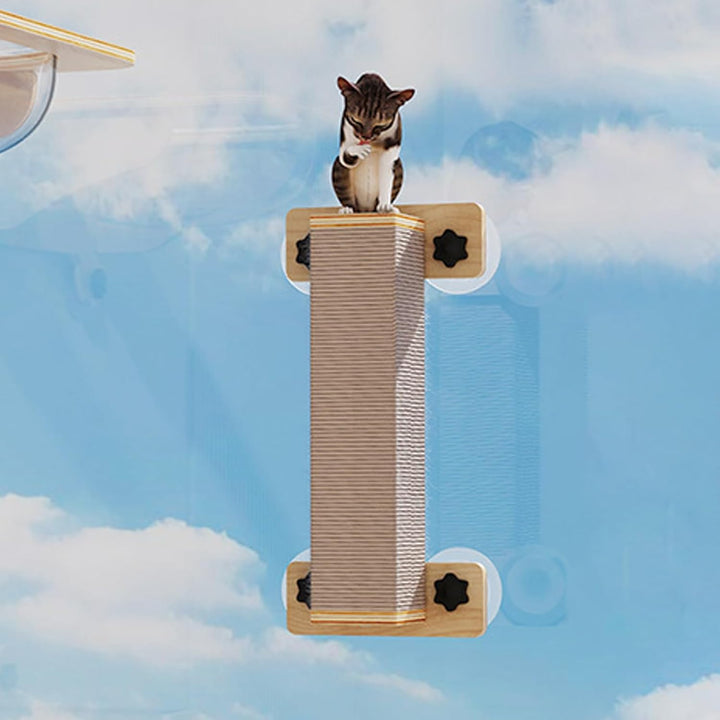 Katzenregale, Set mit sicheren und stabilen Sitzstangen für Katzen – Sitzstange, Treppe, für Fenster