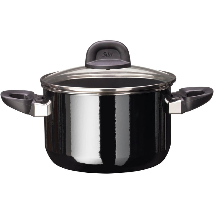 Silit Modesto Line Kochtopf gross 20cm, Nudeltopf mit Glasdeckel, Fleischtopf Induktion 3,7l, Silarg