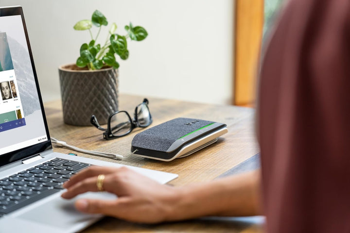 Tragbarer Bluetooth-Konferenzlautsprecher Poly Sync 20+ (Plantronics) – Rausch-/Echounterdrückung –