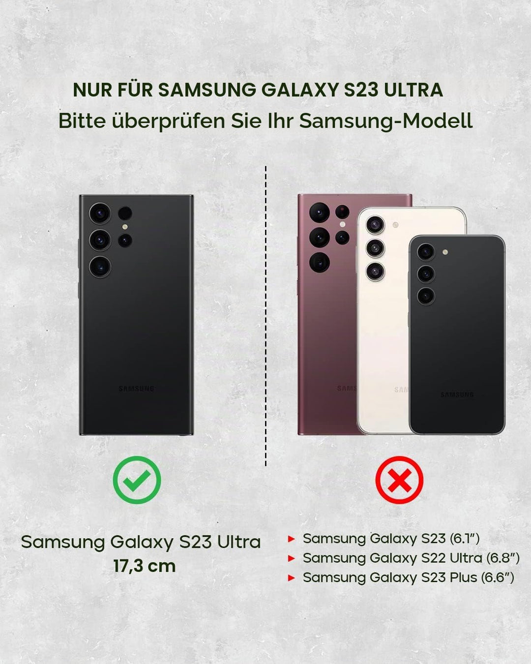 Porter Riley - Lederhülle für Samsung Galaxy S23 Ultra. Premium Echtleder Standhülle/Cover/Brieftasc
