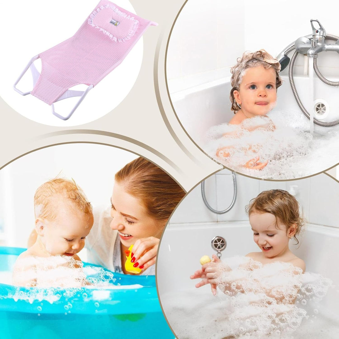 Baby-Badesitz-Stütznetz, Baby-Badewannen-Netzkissen, bequem, atmungsaktiv, Neugeborenen-Duschbademat