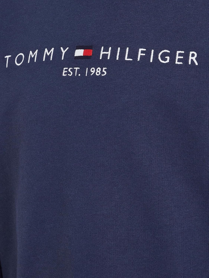 Tommy Hilfiger Kinder Unisex Sweatshirt Essential Sweatshirt ohne Kapuze 3 Jahre Blau (Twilight Navy