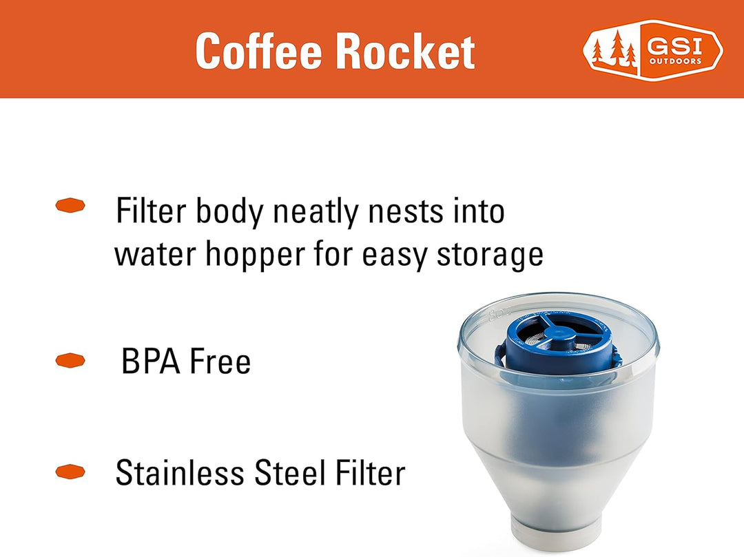 GSI Outdoors Coffee Rocket Kaffeemühle, mehrfarbig, Bunt