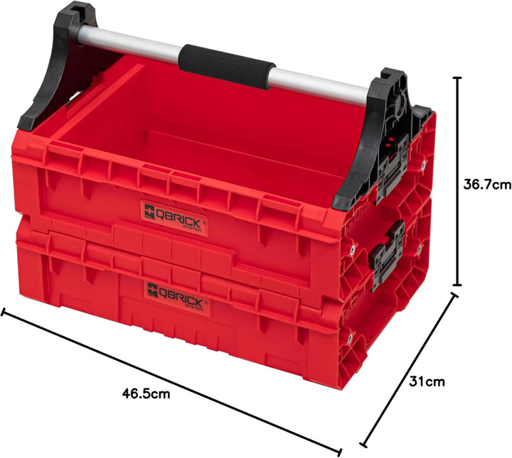 QBRICK SYSTEM Set Griff Erweiterungseinheit Kasten 3 Stück Box Erweiterungsmodul PRO SET Modular Tra