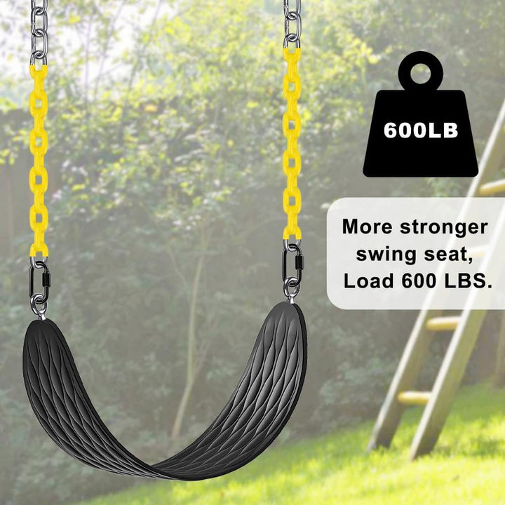 BeneLabel Heavy Duty Swing Seats (2 Pack) with 66 Inch Chain and Carabiners, Comfortable and Durable
