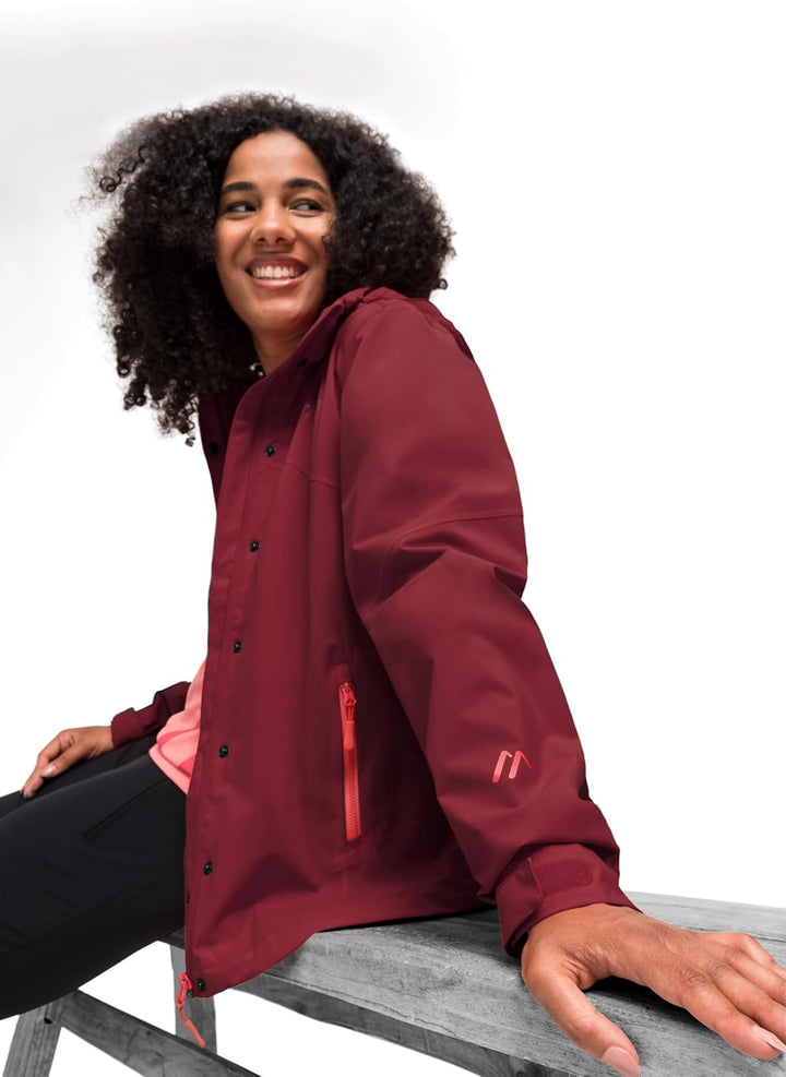 Maier Sports Metor Rec W, Damen Outdoorjacke, Wasserdichte Wanderjacke mit sportlichem Schnitt, PFC-