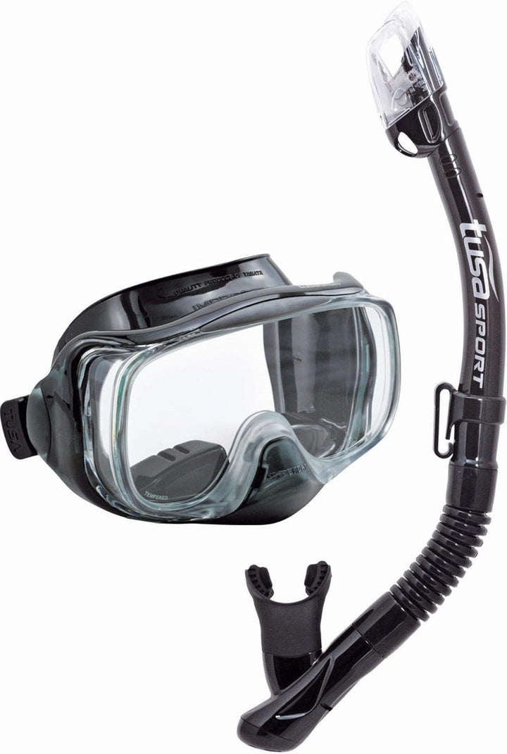 TUSA Sport Imprex 3D Dry Schnorchelset schnorchel-maske trocken schnorchel silikon, erwachsene Schwa