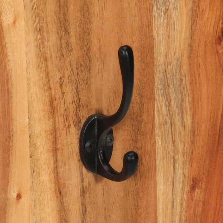 vidaXL 2x Massivholz Akazie Wandgarderobe Vintage-Stil Garderobenpaneel Garderobe Wandpaneel Flurgar