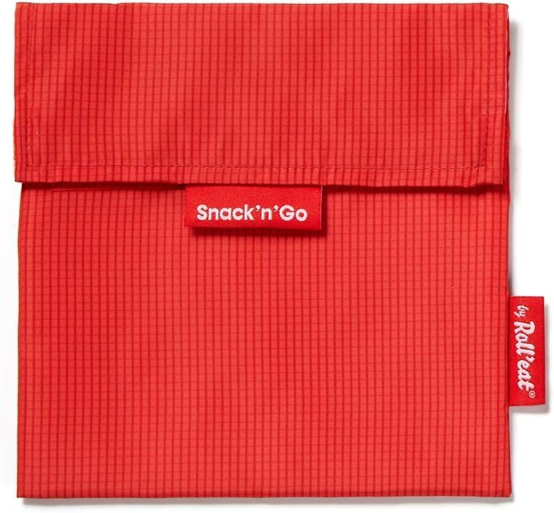 Roll'eat ® | Pack mit 2 Snackbeuteln | Sandwichbeutel mit wiederverwendbarer Verpackung, ökologische