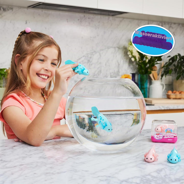 Pets Alive Swimming Axolotls von ZURU (2 Pack), schwimmender Roboter-Axolotl, elektronisches Haustie