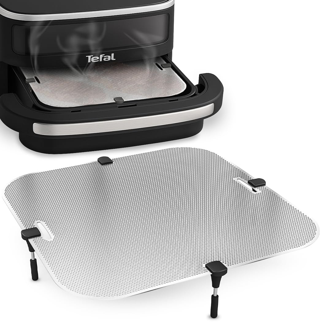 ZauberFry Spritzschutz, Effektiver Edelstahl Fettspritzschutz kompatibel mit Tefal Easy Fry XL Surfa