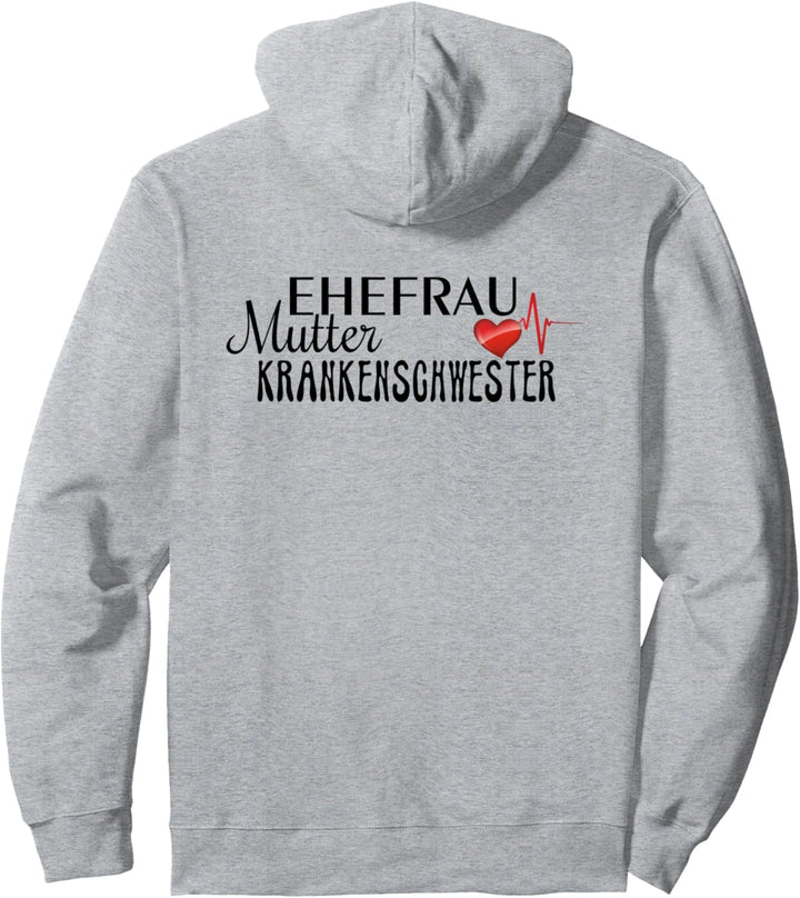 Ehefrau Mutter Krankenschwester - Herzkurve 1 - Fan Fun Pullover Hoodie