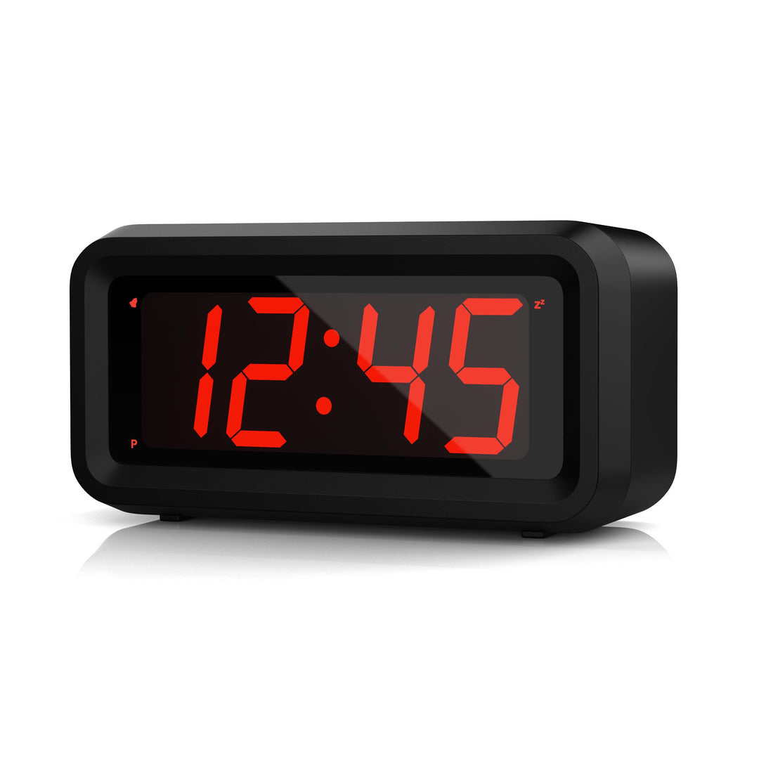 KWANWA Schreibtisch/Nachttisch/Wand Digital LED Alarm Uhr mit Big 3 cm LED Time Display, AA Batterie