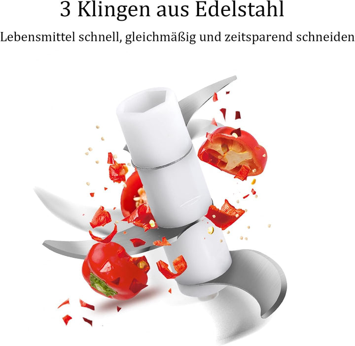 Zwiebel Zerkleinerer Elektrisch 350ml, USB Zwiebelschneider Elektrisch Klein Zerkleinerer Elektrisch