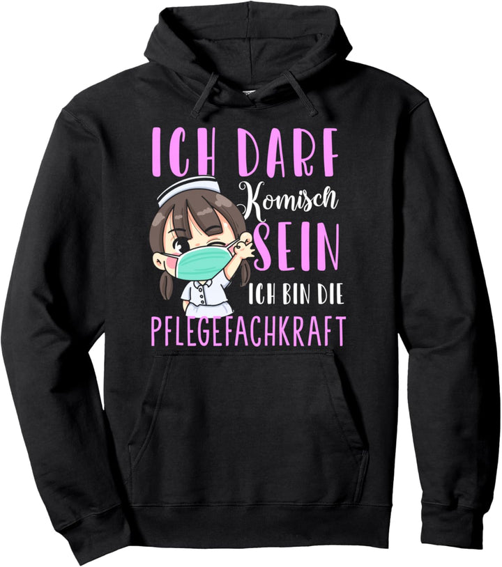 Krankenschwester Arzthelferin Sprüche Pflegekraft Pflegerin Pullover Hoodie