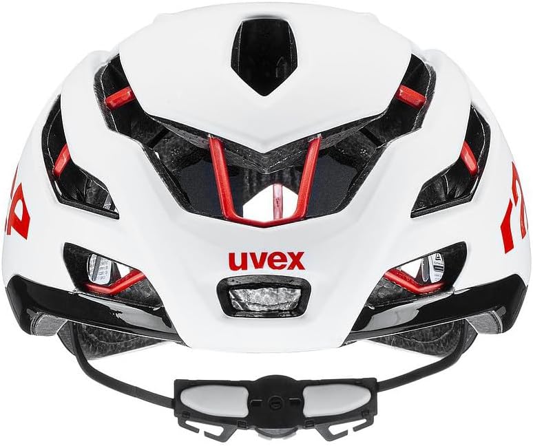 uvex Unisex's Race 9 Bike Helmet white - red mat 57-60 cm, white - red mat 57-60 cm