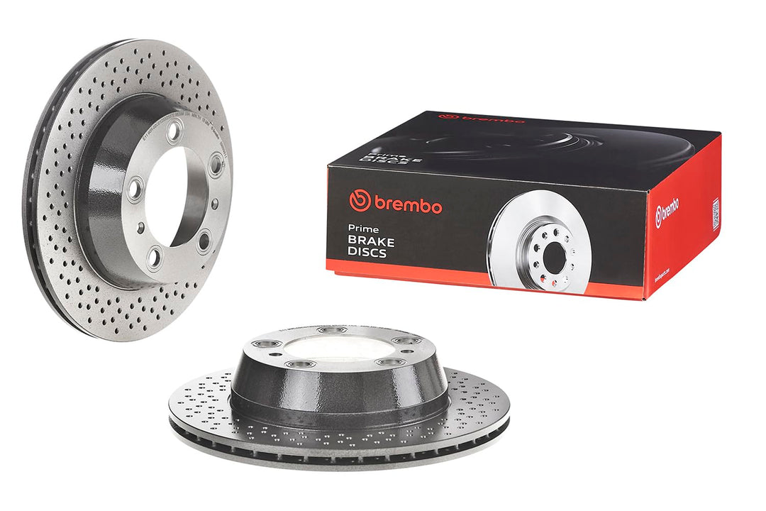 Brembo 09.8998.11 Hintere Bremsscheibe mit UV Lackierung, Anzahl 2