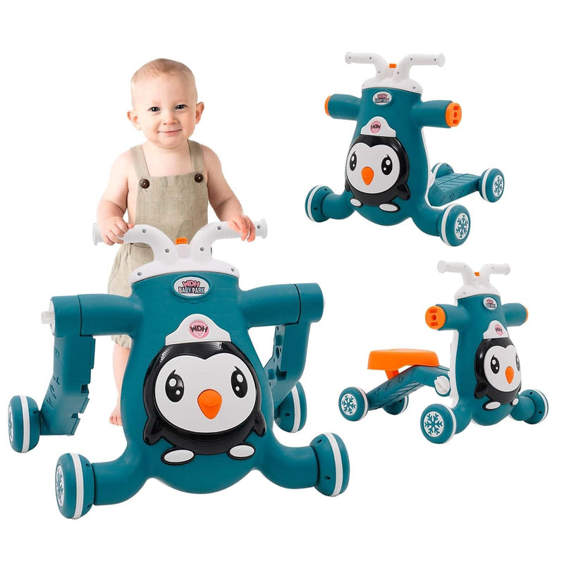 3 In 1 Lauflernwagen,Baby Walker Mit Musikfunktion,Laufhilfe Für Baby Mit Verlängertem Radstand, Geh