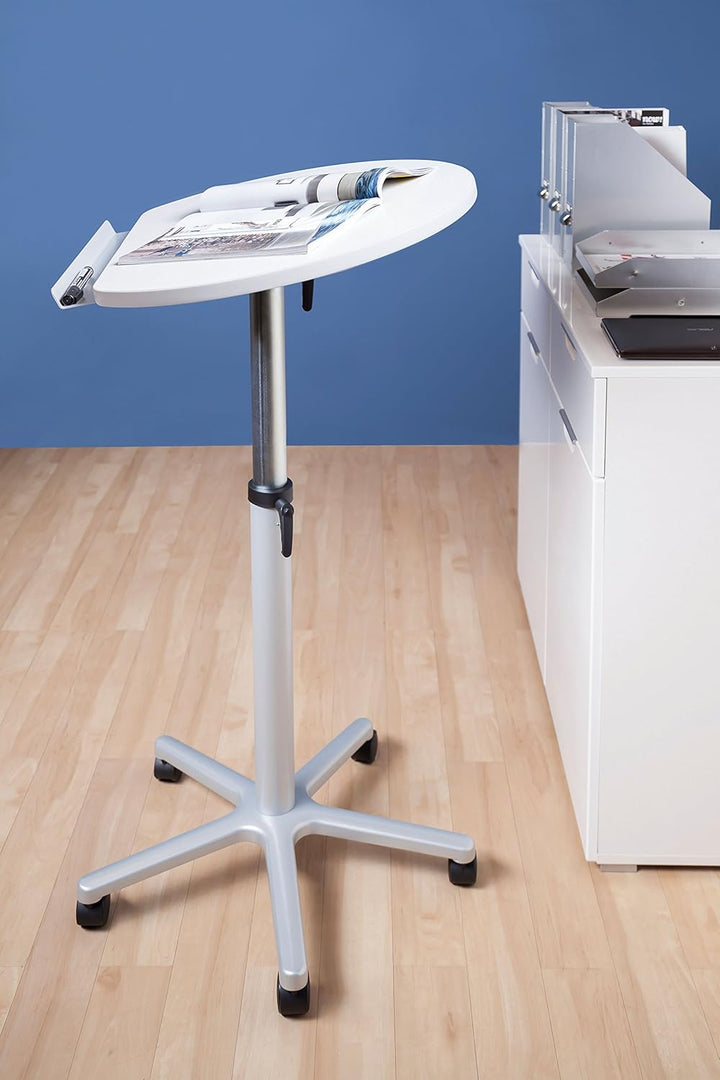 Maul ergonomisches Stehpult | Stufenlos höhenverstellbar 75-120 cm | Mobiler Schreibtisch für Arbeit