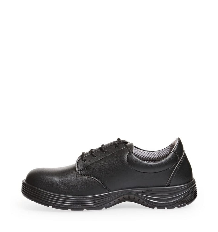 Abeba BB493-48 Sicherheitsschuh aus Mikrofaser, zum Schnüren, S2, FO, SRC, Grösse 48, Schwarz 48 EU,