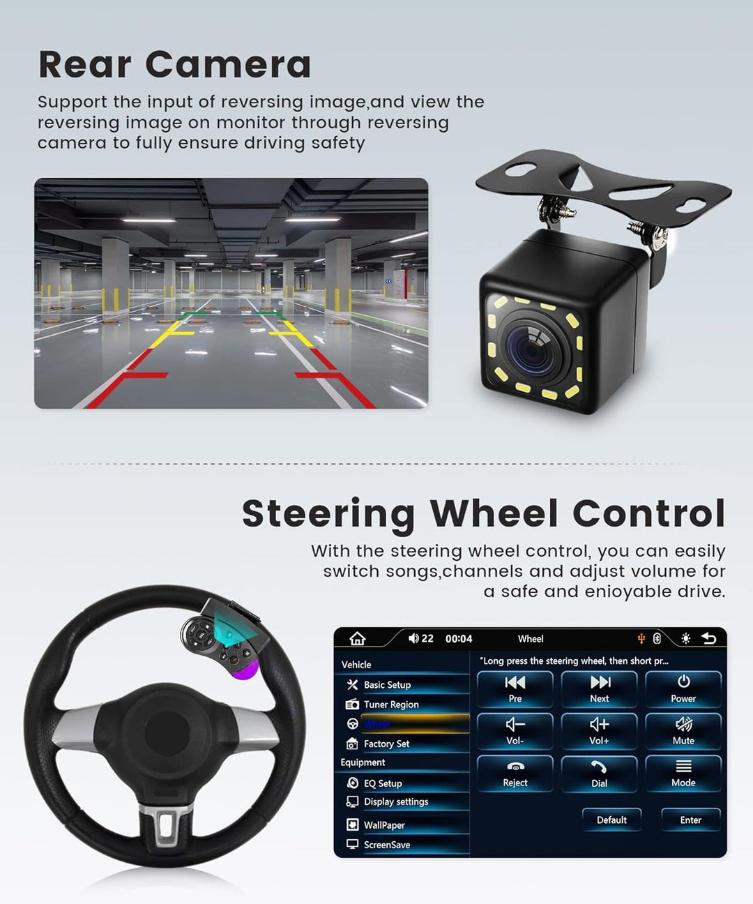 1 DIN DAB+ Autoradio mit 7" automatisch ausfahrbarem Bildschirm, Podofo Wireless CarPlay & Android A