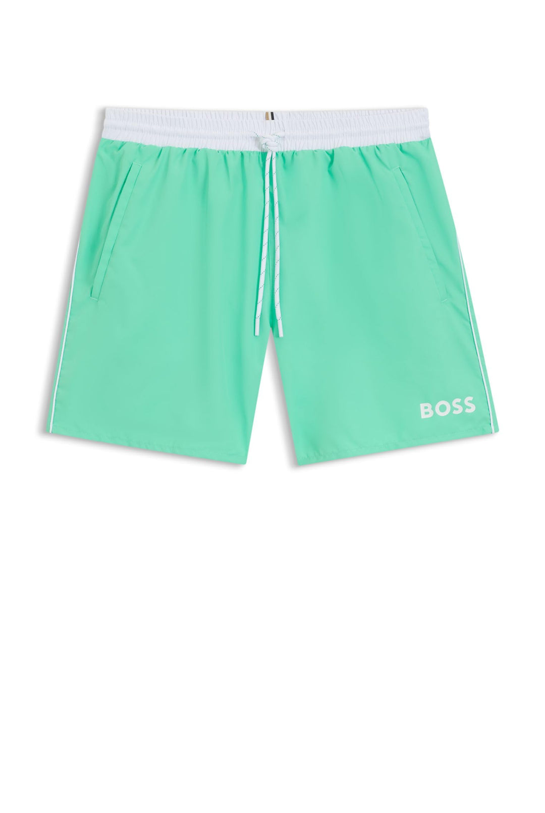 BOSS Herren Mittlere Länge, Solide Badehose Badehose S Bright Green 322, S Bright Green 322