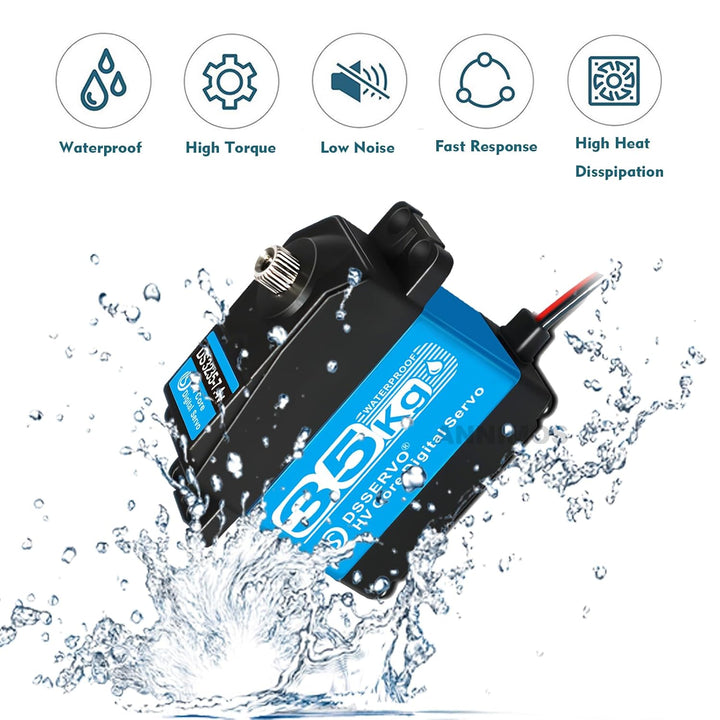 ANNIMOS 2Pack RC Servo 35KG Lenkung Servo 7.4V Digitaler Motor Edelstahl Getriebe Hochdrehmoment Was