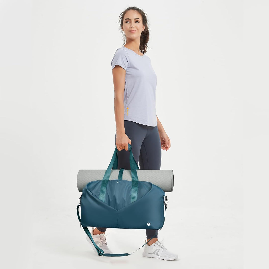 Ceneda Sporttaschen Klassische mit Schuhfach und Nassfach Tragbare Übernachtungs Wochenendtasche Rei