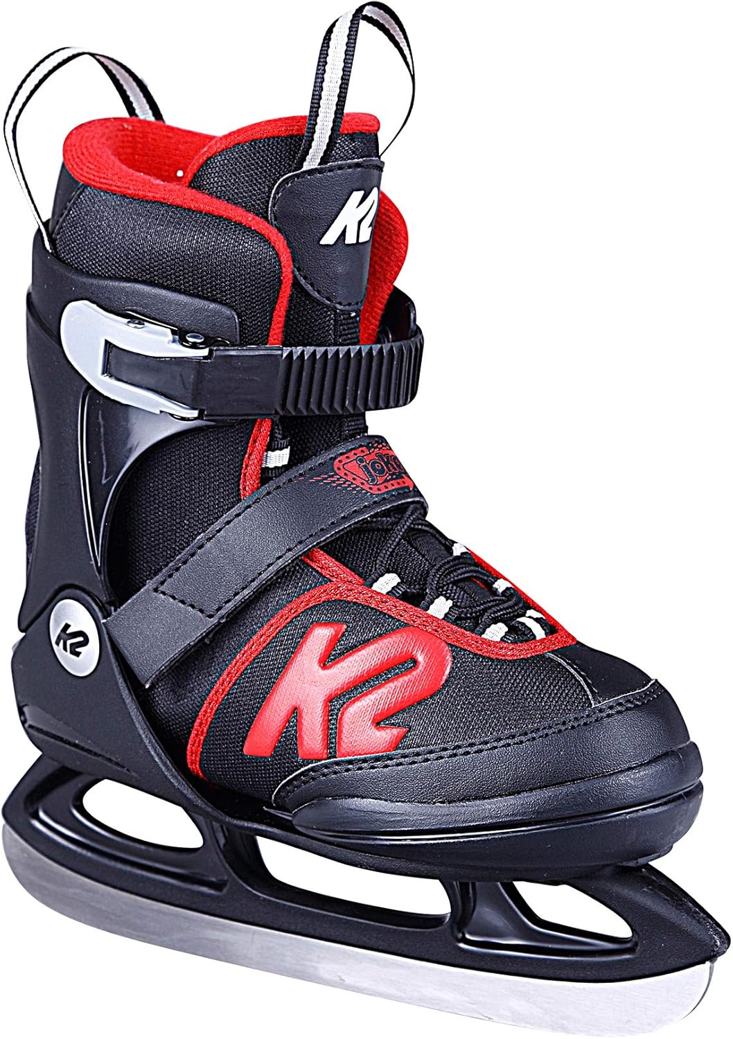 K2 Jungen Joker Ice Schlittschuh M (EU: 32-37 / UK: 13-4 / US: 1-5) black - red, M (EU: 32-37 / UK: