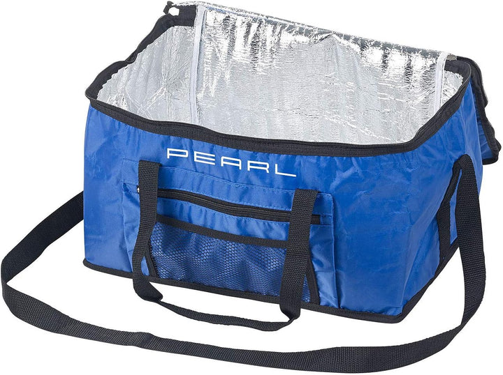 PEARL Isoliertasche: Faltbare Kühltasche mit Schultergurt & Tragegriffen, 24 Liter, blau (Kühltasche