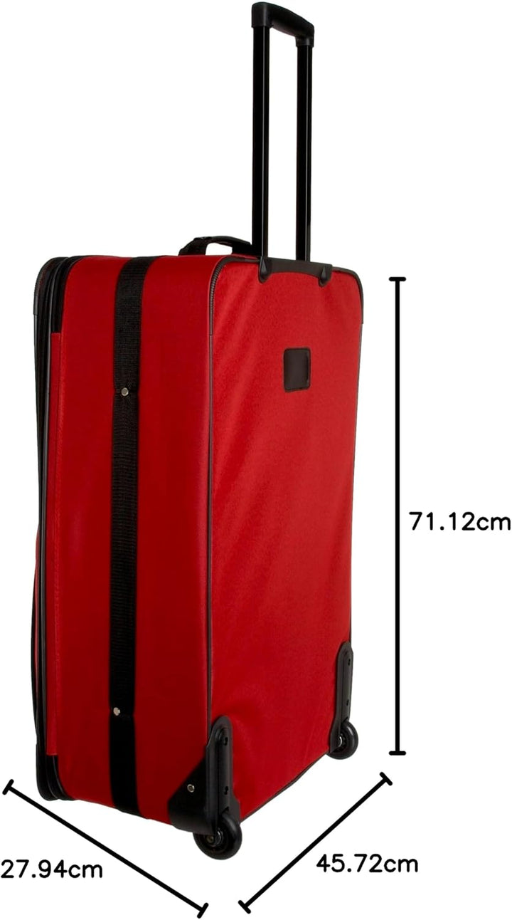 Rockland Luggage Journey Softside aufrechtes Set, rot, Einheitsgrösse, Journey Softside Gepäck-Set E