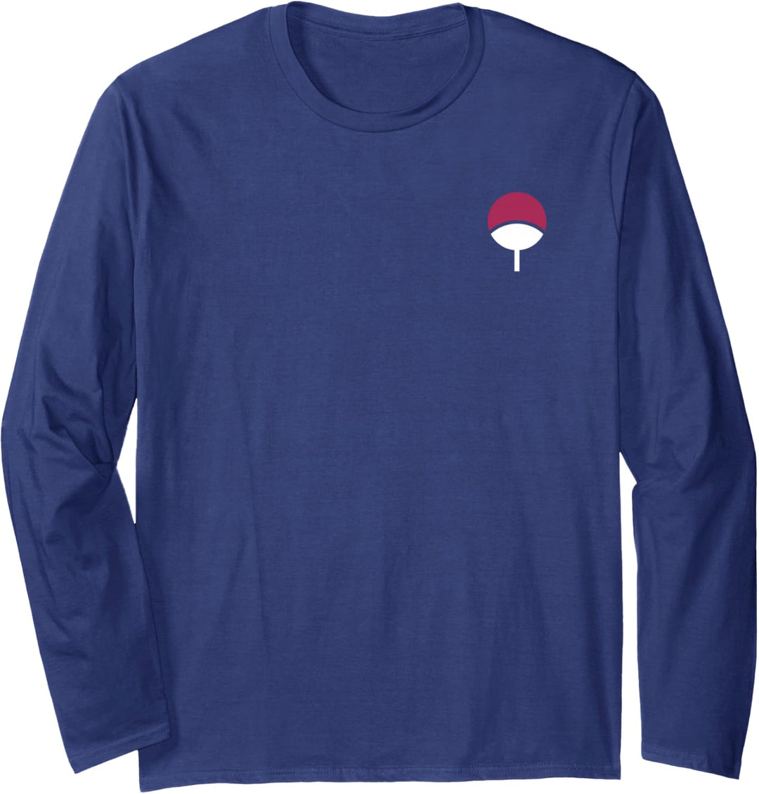 Naruto Shippuden Sasuke Symbol Langarmshirt