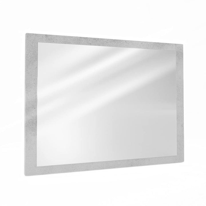 Vicco Badezimmerspiegel Kiko, Beton/Weiss, 45 x 60 cm, Beton