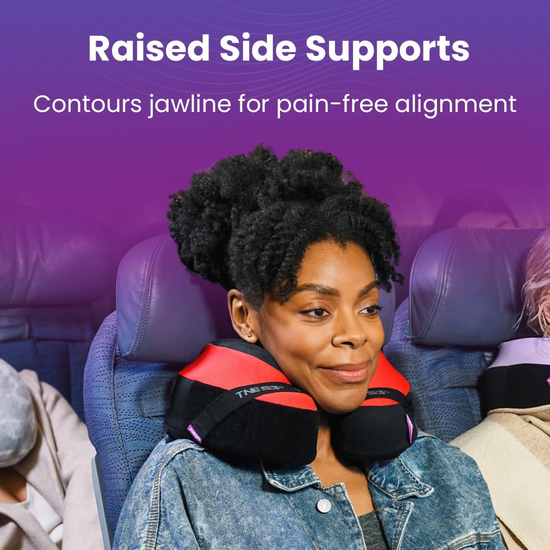 Cabeau The Neck's Evolution, TNE S3 Travel Neck Pillow Memory Foam Airplane Pillow - Neck Pillow wit