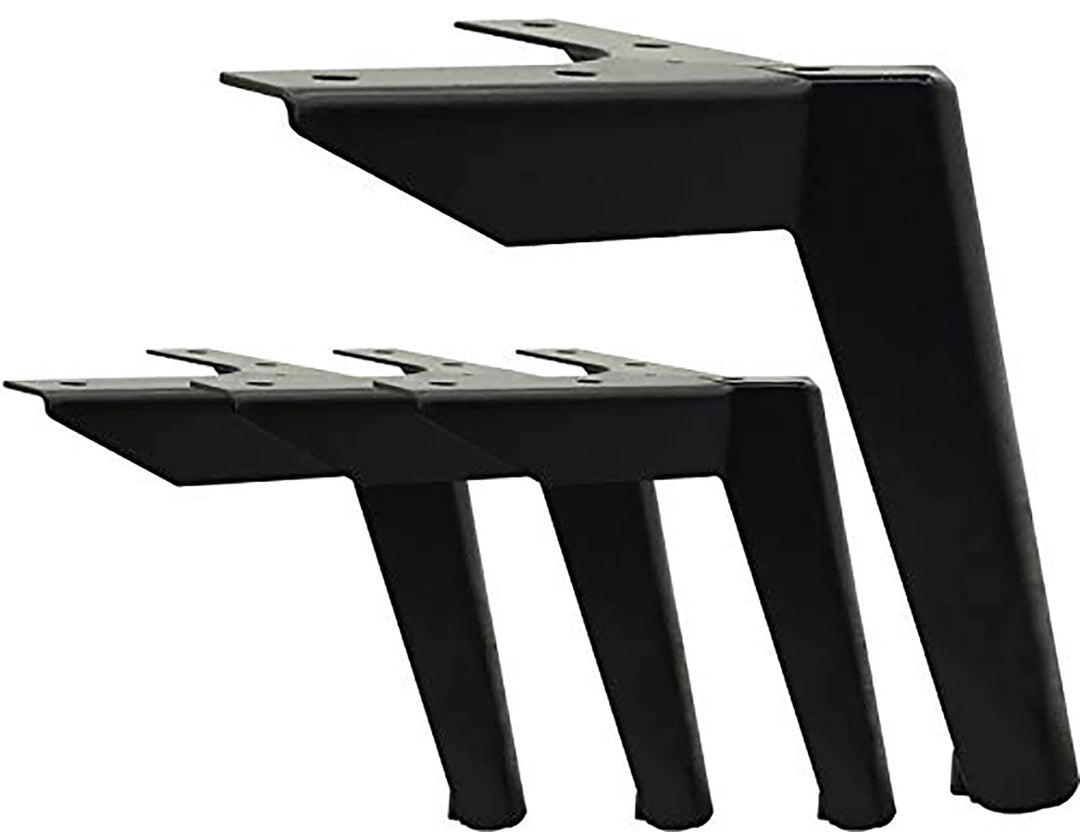 4 Stück Schwarz Möbelfüsse, 5" / 12cm Möbelfüsse Metall Schrankfüsse DIY Tischbeine Schrankfüsse, fü