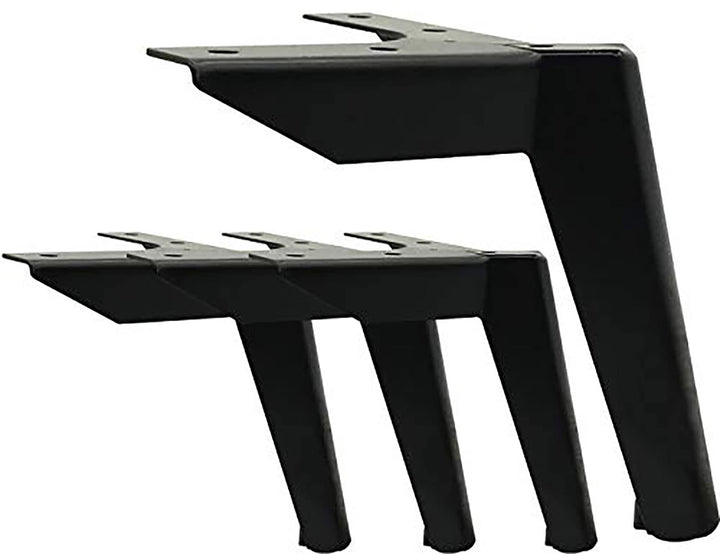 4 Stück Schwarz Möbelfüsse, 5" / 12cm Möbelfüsse Metall Schrankfüsse DIY Tischbeine Schrankfüsse, fü