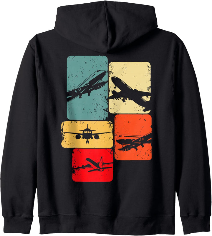 Flugzeug Pilot Herren Kinder Jungen Kapuzenjacke